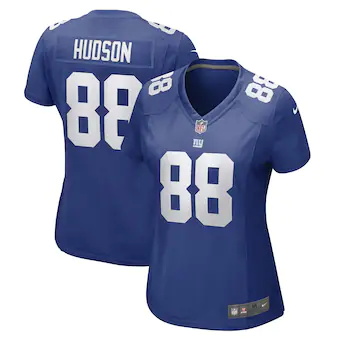 womens nike tanner hudson royal new york giants game player